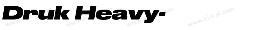 Druk Heavy字体转换